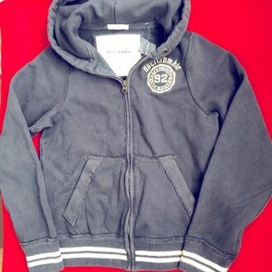 Abercrombie Kids Boy navy Blue Hoodie Jacket L NWT